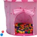 LittleTom Tente de jardin à boules 100x100x135cm jouet pour petites filles Rose en solde - 2