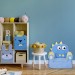 Fauteuil enfants, sofa moelleux pour garçons et filles, bébés, HlP 47x52x37 cm, choix de couleurs bleu / jaune en solde - 1