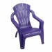 Petite chaise pour enfant Selva - L 38 x l 36 x H 44 cm - Violet en solde - 0