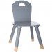 Chaise douceur gris pour enfant en bois - Gris en solde - 0