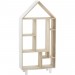 Étagère enfant sur pieds forme maison en bois - L.50 x l.20 x H.105 cm -PEGANE- ventes