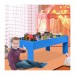 COSTWAY Table Circuit de Train avec 108 Pièces Colorées Ensemble Table Circuit en bois pour des Enfants en solde