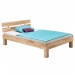 Lit simple pour enfant ou adulte LARA couchage 90x200 cm cadre de lit en hêtre massif naturel huilé ventes