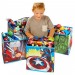 Lot de 4 cubes de rangement pour jouets enfants motif Les Avengers -PEGANE- en solde - 1
