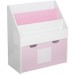 Bibliothèque coloris rose en bois pour fille - Dim : L62,50 x l30 x H70 cm - PEGANE - ventes