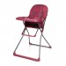 Chaise haute, pratique et légère HOWER | max. 15 kg | rouge foncé - rouge foncé en solde