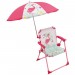 Chaise pliante enfant avec parasol - Flamant rose ventes - 0