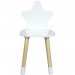 Chaise enfant en bois étoile Blanc - Blanc ventes - 2