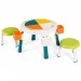 COSTWAY Ensemble de Table et 2 Chaises pour Enfants, Conception Pliable et Hauteur Ajustable, Multi-Usage pour l'Amusement et l'Apprentissage (Vert) en solde