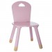 lot de 2 Chaises douceur rose pour enfant en bois - Dim : L28x l50 x H28 cm ventes - 0