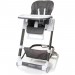 chaise haute très tendance HICON cuir écologique | max 15 kg | gris - gris en solde