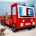 Lit enfant design camion pompier Lit pour enfants avec sommier à lattes inclus - 205x94,5x103cm en solde