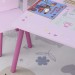 Ensemble table et chaises enfant design princesse motif château bois pin MDF rose en solde - 4