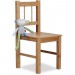 Petite chaise enfant en bambou chaise déco pour plantes ou fleurs HxlxP: 57 x 27 x 29 cm, nature en solde - 0