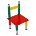 Une table avec deux chaises multicolores pour des enfants en solde - 1