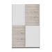 LUPO Chambre enfant complete style classique décor chene cendré et blanc mat - l 90 x L 190 cm en solde - 1