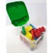 Fauteuil coffre vert avec briques Petit Pouce Factory ventes - 1