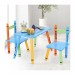 COSTWAY Ensemble Table et 2 Chaises pour Enfants en Forme de Crayon, Bois MDF et Bois de Pin en solde - 2