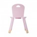 Chaise douceur rose pour enfant en bois - Rose en solde - 1