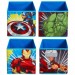 Lot de 4 cubes de rangement pour jouets enfants motif Les Avengers -PEGANE- en solde