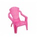 Chaise pour enfant - l 36 x P 38 H 44 cm - Rose en solde - 0