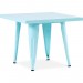Table pour enfant de style Tolix - 60 cm - Métal Aquamarine en solde