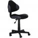 Chaise de bureau pour enfant ALONDRA fauteuil pivotant avec hauteur réglable, revêtement en mesh noir/gris en solde - 0