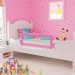Hommoo Barrière de sécurité de lit d'enfant Rose 120x42 cm Polyester HDV00085 en solde
