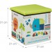 Tabouret enfants, boîte siège pliable, avec espace de rangement, design animaux, HxlxP 31x31x31cm ventes - 3