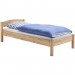 Lit simple lit enfant lit adulte cadre de lit 90 x 200 cm hêtre massif vernis naturel ventes