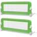 Topdeal VDTD18972_FR Barrière de lit de sécurité pour tout-petits 2pcs Vert 102x42cm en solde - 1