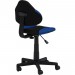 Chaise de bureau pour enfant ALONDRA fauteuil pivotant avec hauteur réglable, revêtement en mesh noir/bleu en solde - 2