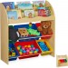 Etagère enfants avec 6 boîtes de rangement, basse, meuble pour jouets, MDF, en plastique, 89x82,5 x 32 cm ventes