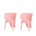 Lot de 2 Chaise Enfant Design Chaise pour Enfants Siège Garçons et Filles Confortable Éléphant Rose KMB12-Px2 SoBuy® ventes