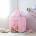Tente pour enfant en forme de château Tente de jeu pour enfants Tente enfant de maison Princess rose en solde - 1