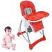 Chaise Haute pour Bébé, Chaise Pliante pour Bébé, Rouge, Taille déployée: 105 x 75 x 60 cm en solde