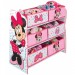 Meuble de rangement enfant avec 6 bacs, rose motif minnie mouse - Dim : H 60 x L 63,5 x P 30 cm -PEGANE- ventes
