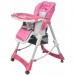 Chaise haute pour bébés Deluxe Rose Hauteur réglable en solde