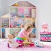 Caisse à jouets pliant, Motif, boîte de rangement avec espace & couvercle, rembourré, 27x40x25 cm, rose ventes - 4