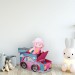 Tabouret Coffre à jouets boîte à jouets couvercle pouf enfant pliable auto voiture 50 litres, rose ventes - 1