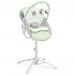 KIMMI | Chaise haute évolutive 3en1 transat + balancelle bébé/enfant 0+ jusqu'à 15 kg | Inclinable + Musique + Vibrations | Menthe - Menthe en solde