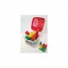 Fauteuil coffre rouge avec briques Petit Pouce Factory ventes - 1