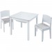 Ensemble table créative et 2 chaises blanches pour enfants -PEGANE- en solde