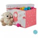 Boîte de rangement pour jouets, couvercle, Coffre à jouets, pliable, garçons & filles, 33L, princesse, rose ventes - 0