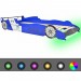 Topdeal VDLP10176_FR Lit voiture de course pour enfants avec LED 90 x 200 cm Bleu ventes